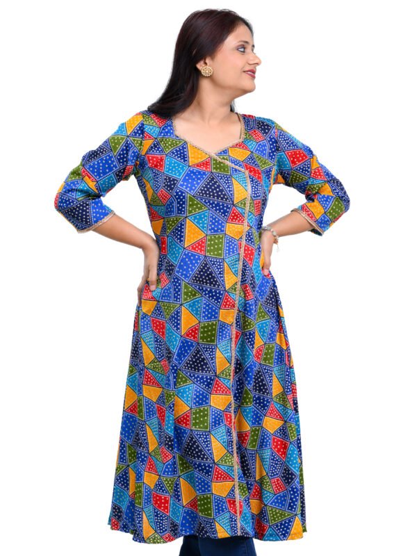 Chundri Print Traditional A-Line Kurta